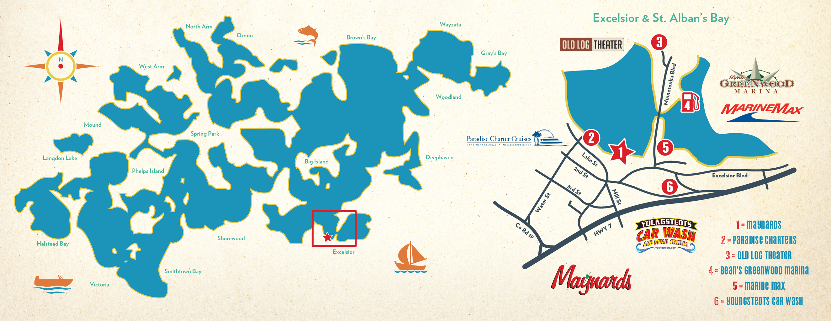 Maynards Wharf Area Map